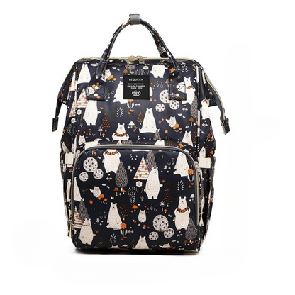 Large-capacity baby changing backpack – multi-pocket waterproof travel bag